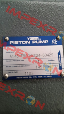 A1 45-FR00HS D24-60429  Yuken