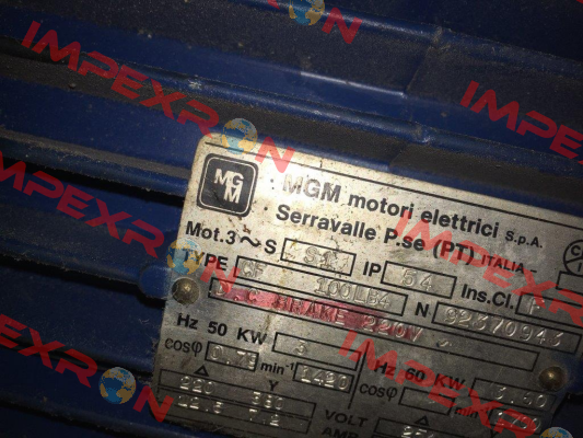 CF 100LB4 obsolete, replaced by BA 100 LB4 M.G.M MOTORI